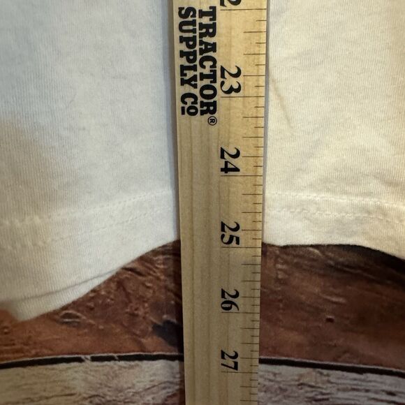 Revive Main White Red Raglan 3/4 Sleeve Baseball Tee Shirt Graphic Print Top - Picture 5 of 6